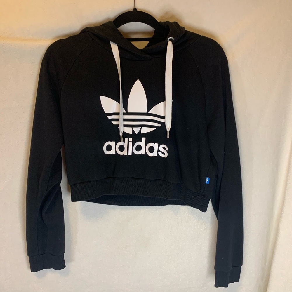 Cropped adidas hoodie